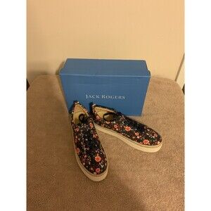 New Womens Jack Rogers Mia Floral Platform Sneakers size 9M